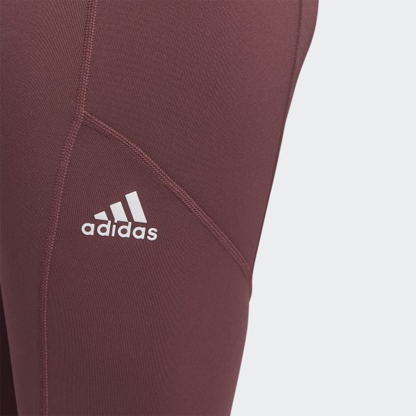 adidas Originals 'Preppy Varsity' leggings in burgundy