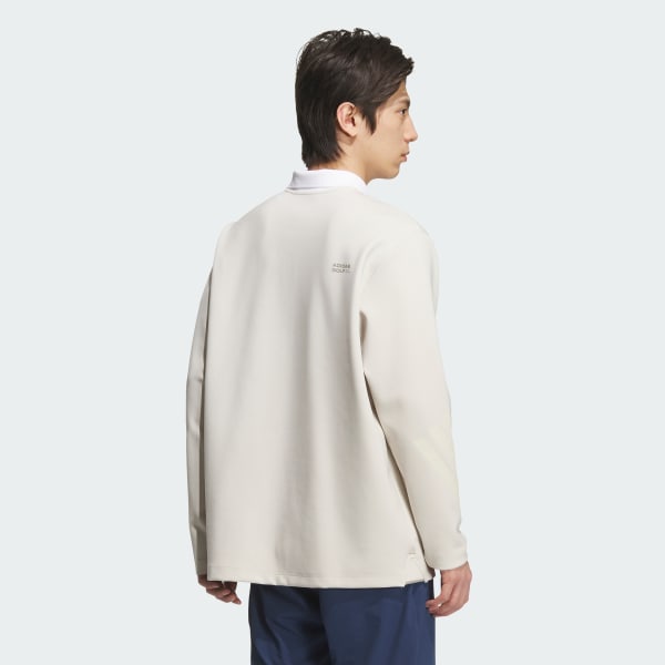 Beige 롱 슬리브 폴로 셔츠