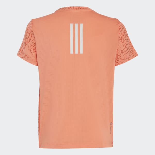 Naranja Camiseta AEROREADY Allover Print 3 bandas