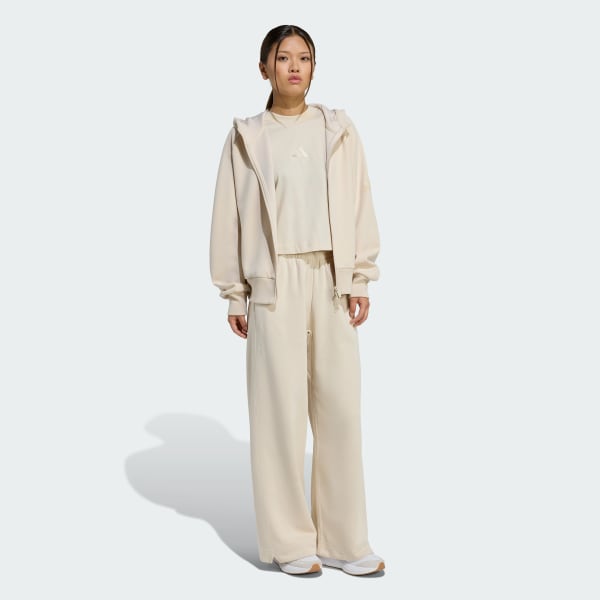 Beige POLERA CON CAPUCHA SOFT LUX CON CIERRE