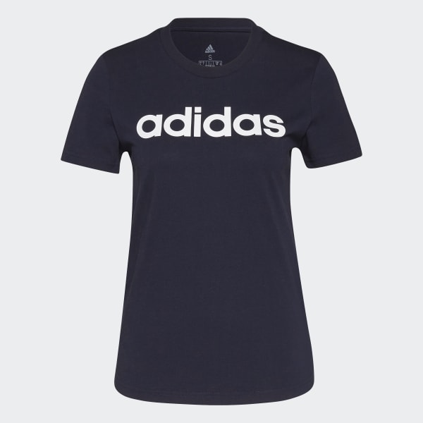 Blau LOUNGEWEAR Essentials Slim Logo T-Shirt