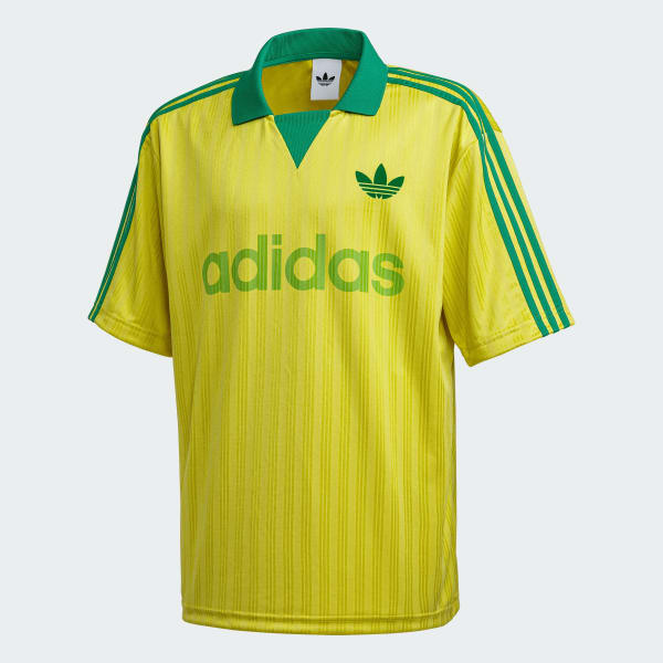 สีเหลือง เสื้อผู้รักษาประตูคอปก