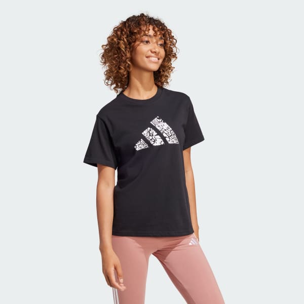 Negro Playera Camo Graphic