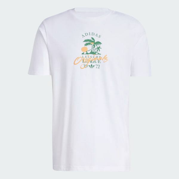Blanc T-shirt Originals Leisure League Logo
