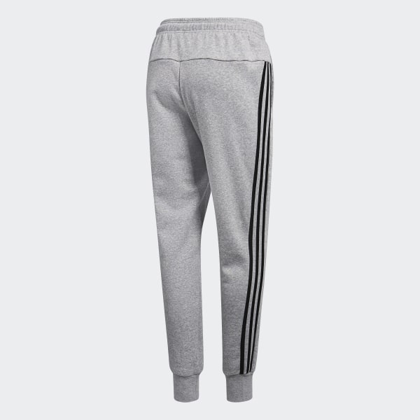 black adidas joggers with black stripes