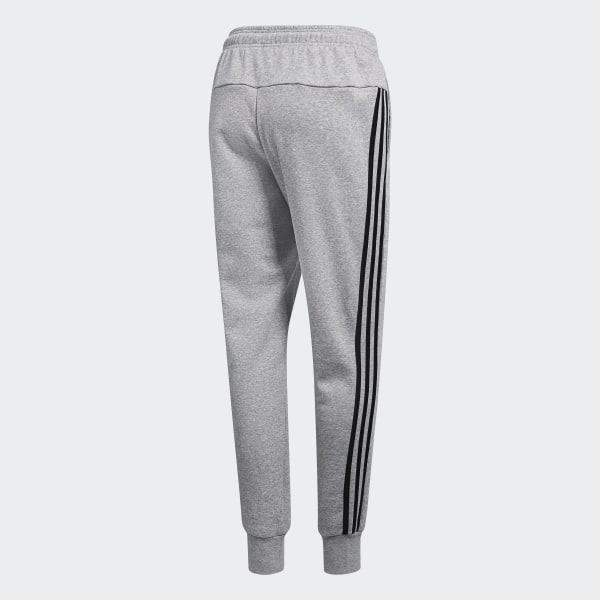 grey adidas tracksuit with white stripes