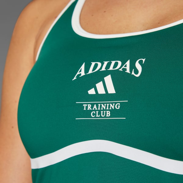 Groen Heritage Tanktop met Ingebouwde Low-Support Beha