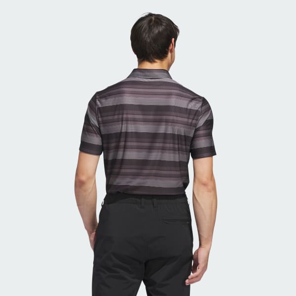 Nero Polo Ultimate365 HEAT.RDY Stripe