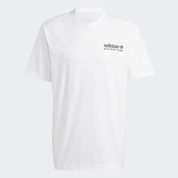 Weiss adidas Adventure Nature Awakening T-Shirt
