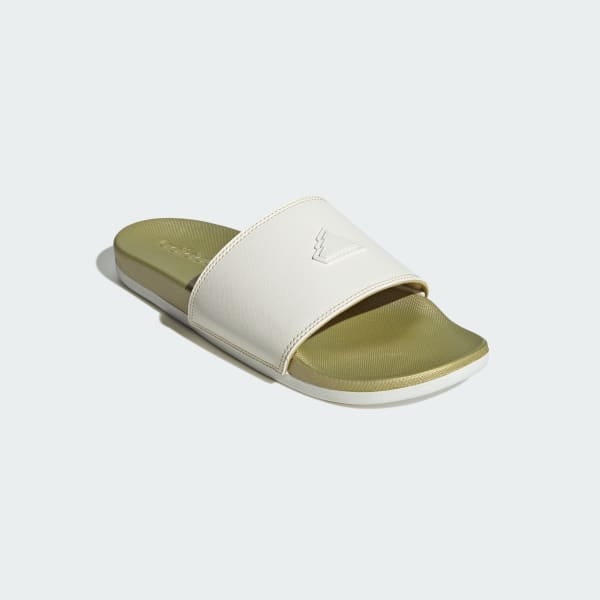 White Adilette Comfort Slides
