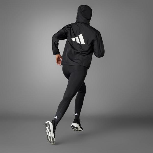 Schwarz Run It Laufjacke