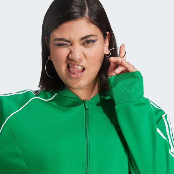 adidas Adicolor adidas Size) | (Plus US - Lifestyle Women\'s Jacket Green SST Track Classics 