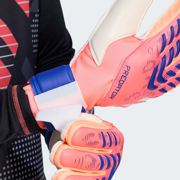 Orange Predator Match Fingersave Goalkeeper Gloves