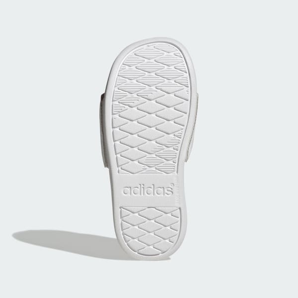 White Adilette Comfort Slides Kids
