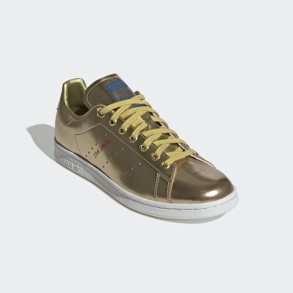 Stan Smith Gold Metallic and Crystal 