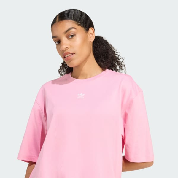 adidas Essentials Boyfriend Tee - Pink | Free Shipping with adiClub