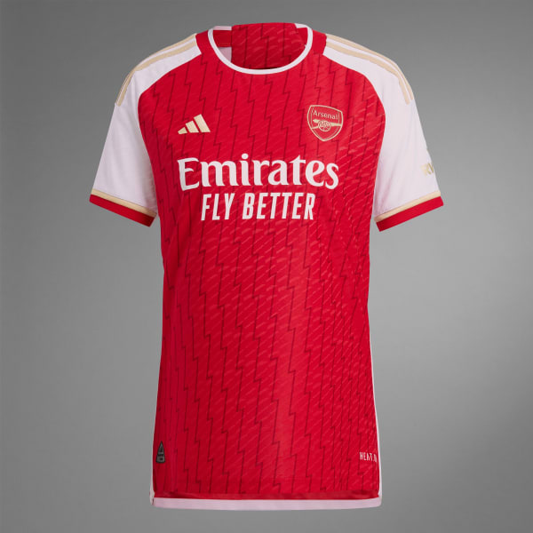 adidas Men's Soccer Arsenal 23/24 Home Authentic Jersey - Red 