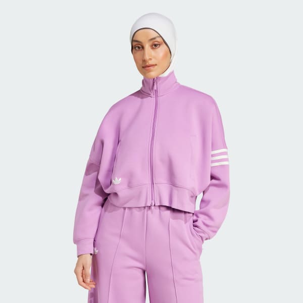 Purple tracksuit adidas discount