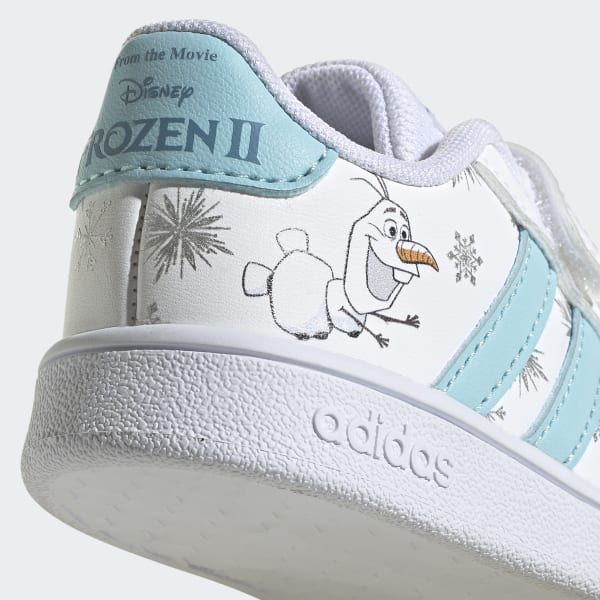 engranaje Activar algodón ⚽️ adidas Disney Frozen Grand Court Shoes - White | Kids' Lifestyle | adidas  US ⚽️