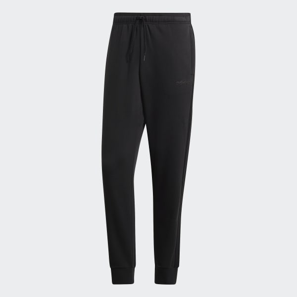 Preto Calças Afuniladas 3-Stripes Essentials