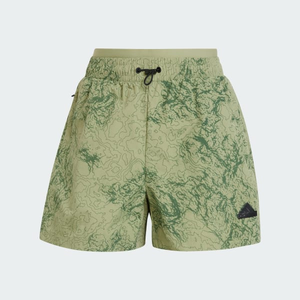 Green City Escape Woven Shorts