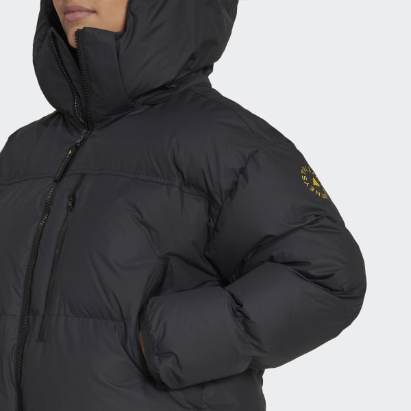 Schwarz adidas by Stella McCartney Short Padded Winterjacke L9411
