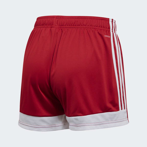 red adidas shorts