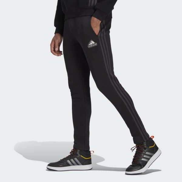 adidas Essentials ReflectintheDark Fleece Pants  Black  adidas India