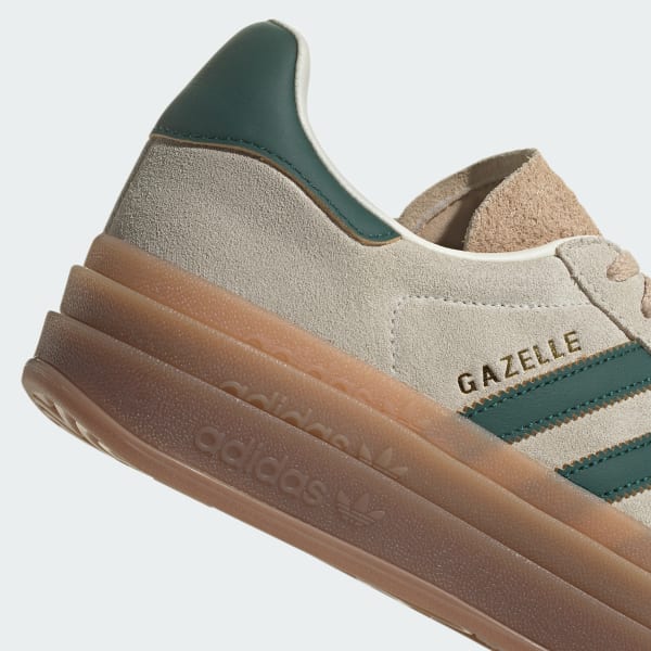 Green and white adidas gazelle store