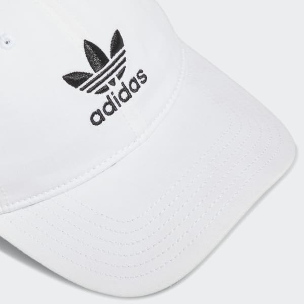 White Relaxed Strap-Back Hat BH7142X
