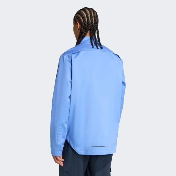 adidas Trackstand Utility Cycling Jacket - Blue | Free