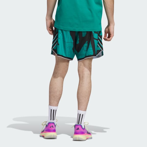 Verde Shorts adidas Crazy Lite Estampados