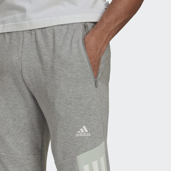 adidas ESSENTIALS FRENCH TERRY TAPEREDCUFF 3STRIPES PANTS  Grey  adidas  India