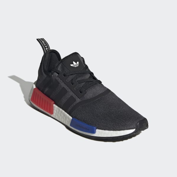 nmd r1 black and red