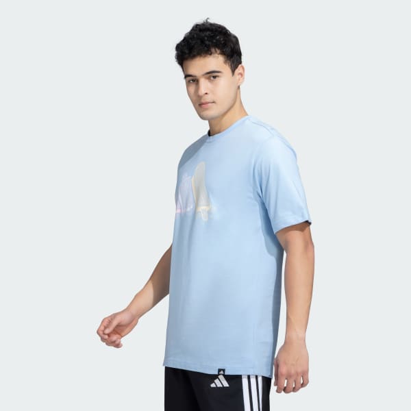 Blue M L ICE TEE