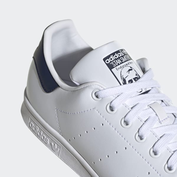 Adidas stan smith white dark blue store