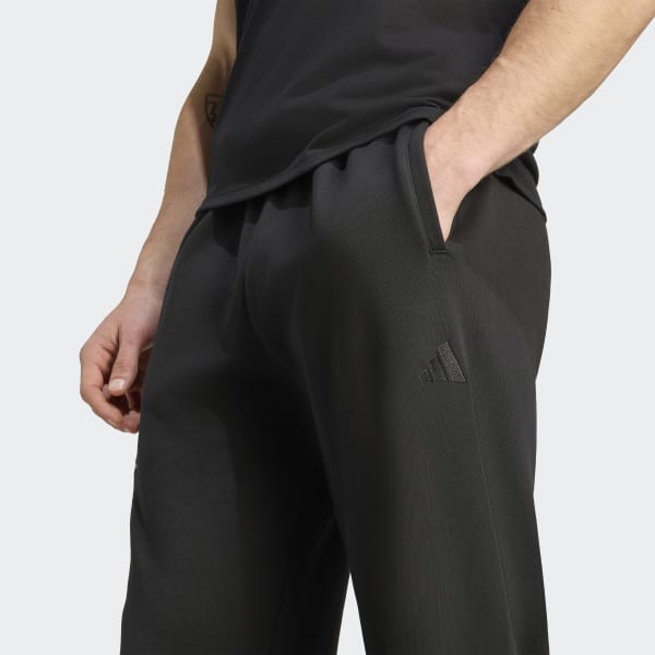 パンツ jey adidas x Jeremy Scott Wide-Leg Faux Leather Pants Black JY2015