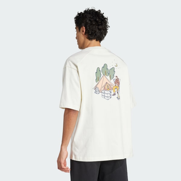 Bianco Codes Doodle Camp Graphic T-Shirt