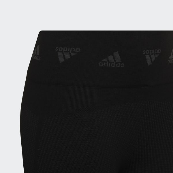 Black adidas AEROKNIT Training Seamless Tights