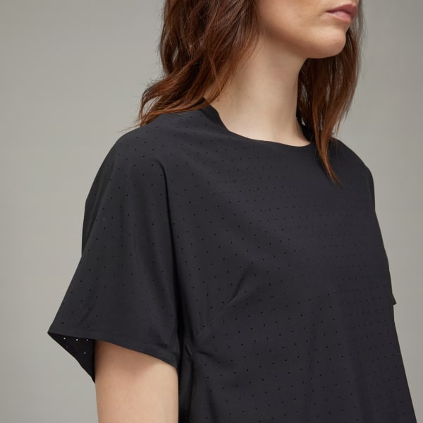 adidas Y-3 Running Short Sleeve Tee - Black | Free Shipping adidas Y-3 Running Short Sleeve Tee - Black | Free Shipping