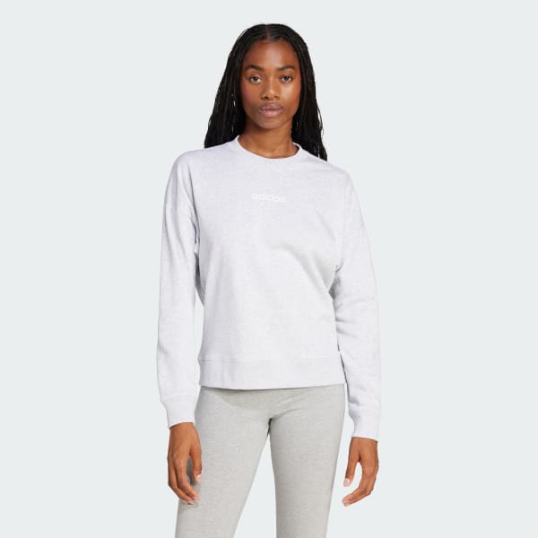 Cinzento Sweatshirt em Moletão Linear Essentials
