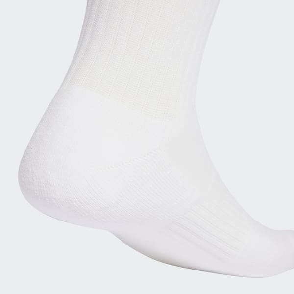 グリーン スリーストライプス クッション スポーツウェア クルーソックス3足組