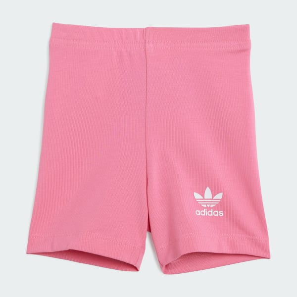 Pink Cycling Shorts and Tee Kids sæt