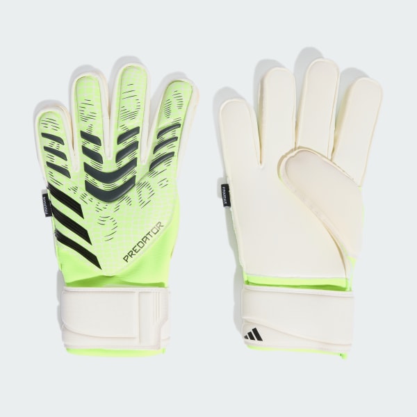 Verde Luvas de Guarda-redes Predator Match Fingersave