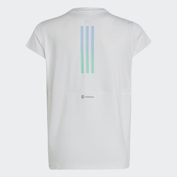 White AEROREADY 3-Stripes Tee