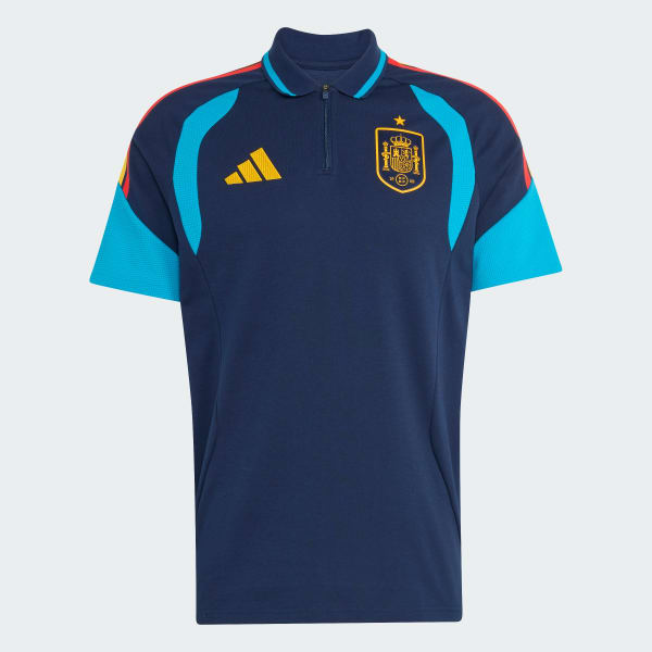 สีน้ำเงิน เสื้อโปโล Spain 26 Tiro