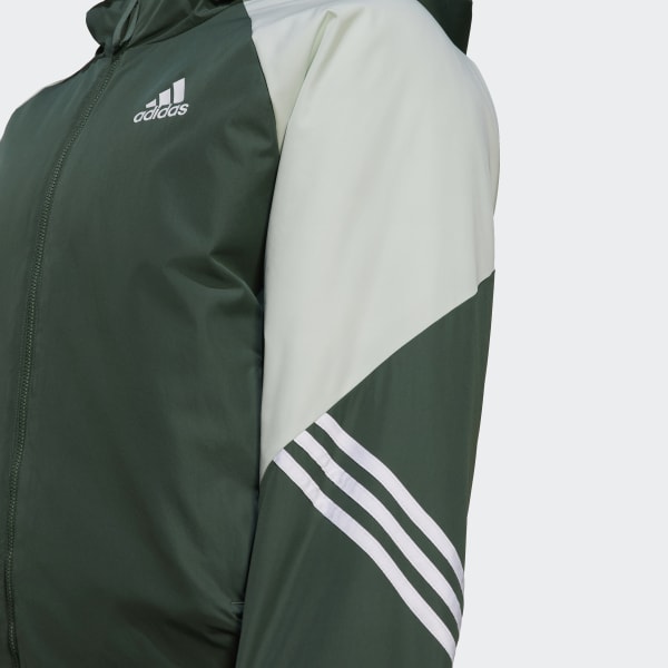 Green Back to Sport Hooded Jacket TW373