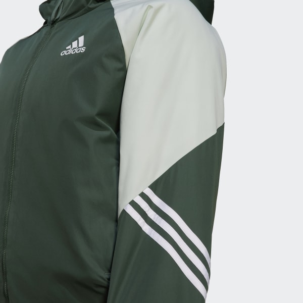 Verde Casaco com Capuz Back to Sport