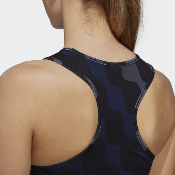 Schwarz adidas x Marimekko Train Icons Print Tanktop VT793