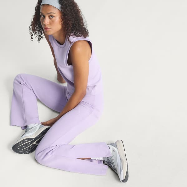 Purple Soft Lux Flared Pants